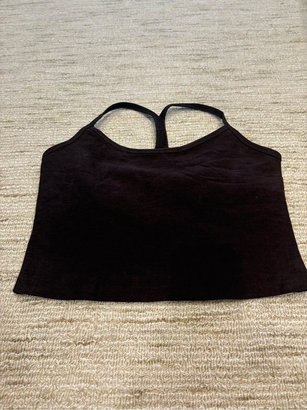 Beyond Yoga Black Cropped Racerback Tank